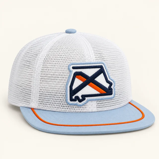 Retro State Hat, three quarter view.